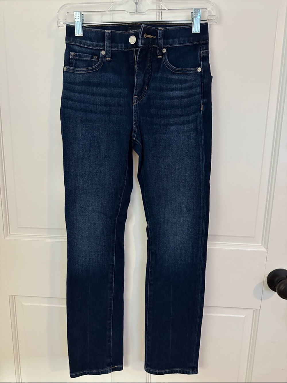 Women's Banana Republic Dark Blue Slim Straight Jeans
